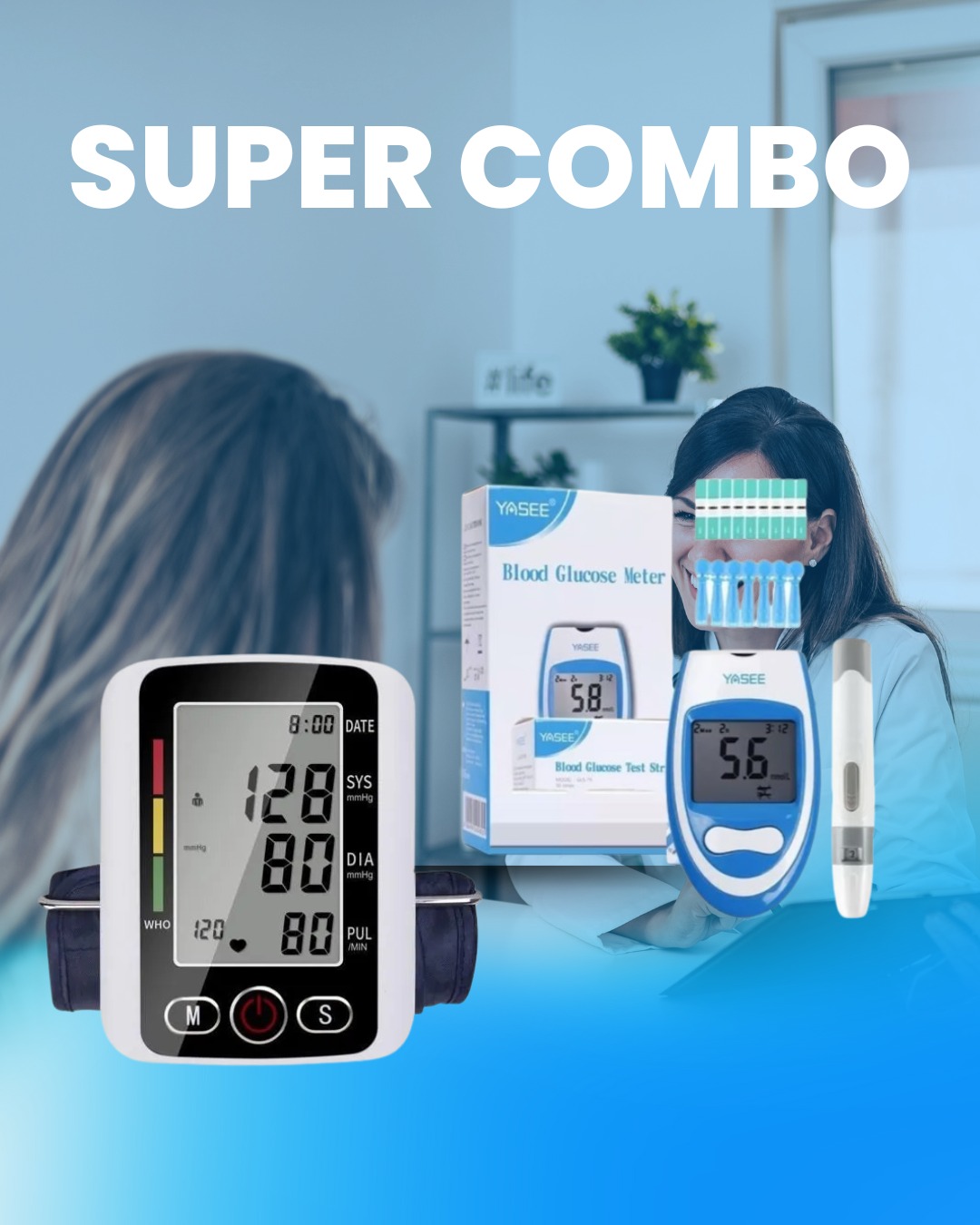 Miniatura 2 de COMBO GLUCO-TENSIÓMETRO